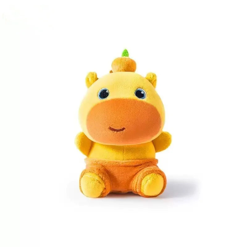 Cute Capybara Lulu Doll Plush Toy School Bag Pendant Catch Machine Doll Creative Keychain