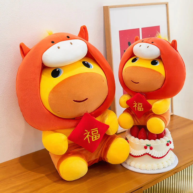 Horse Year Capybara Lulu Plush Toy Doll