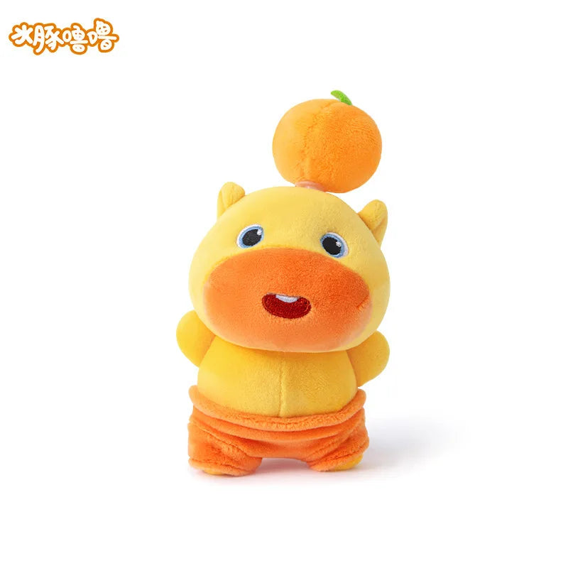 Kawaii Lulu Pendant Genuine Capybara Lulu Large Plush Student Backpack Keychain Peripheral Pendant Gift