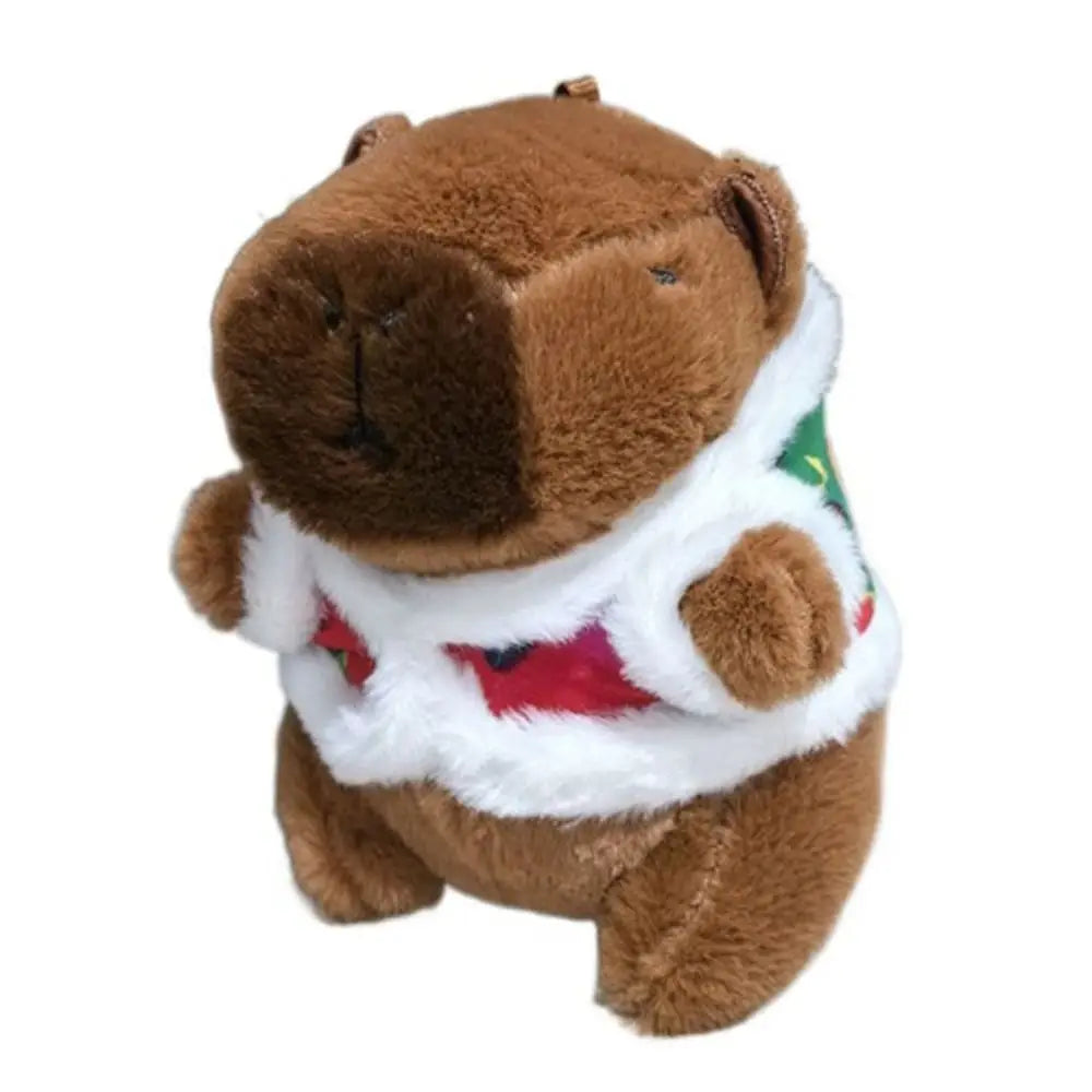 Plush Cocoa Cat Snapper Keychain Snapper Head Set Keychain Exquisite Cute Schoolbag Pendant Japanese Soft Cute Doll Pendant