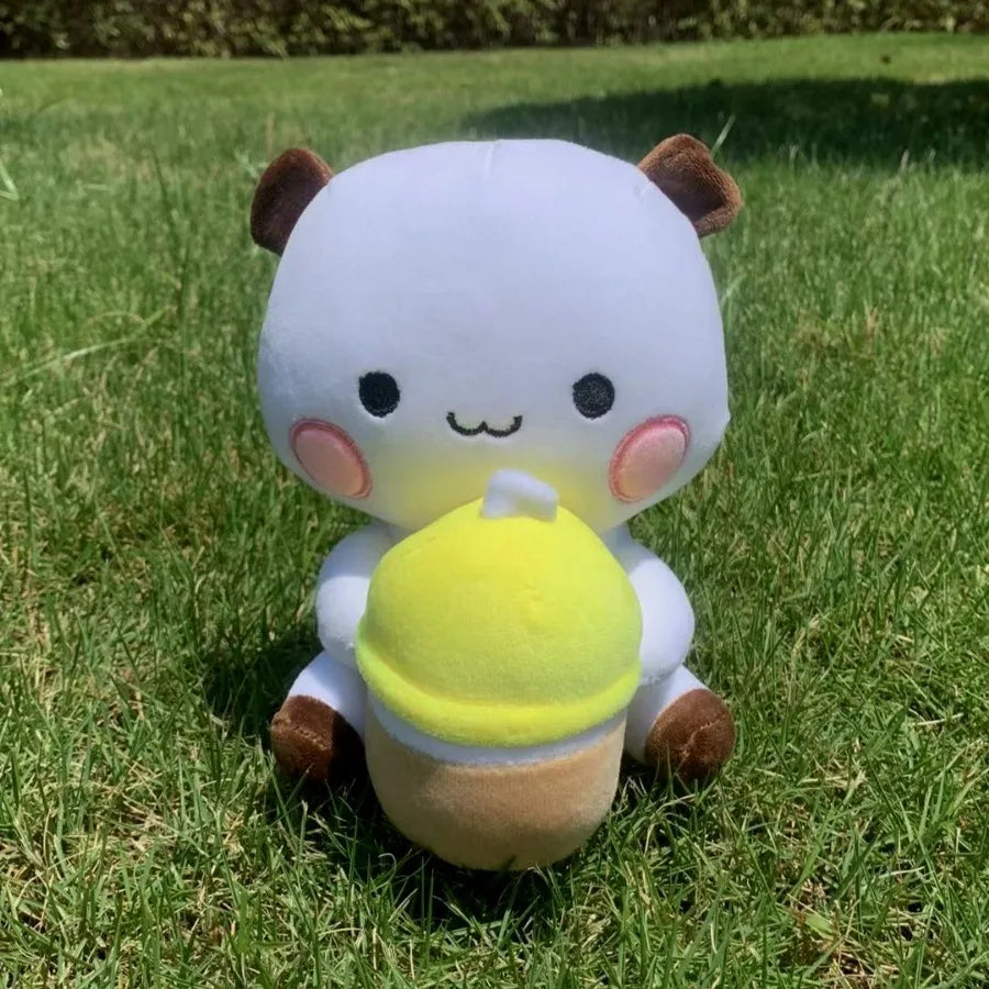 Cute Bubu Dudu Plush Toy Milk Bubble Tea Plushie Yier Panda Bear Doll
