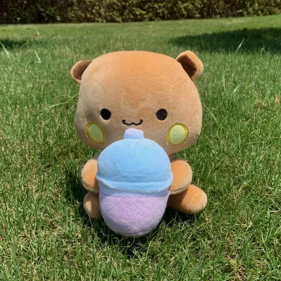 Cute Bubu Dudu Plush Toy Milk Bubble Tea Plushie Yier Panda Bear Doll