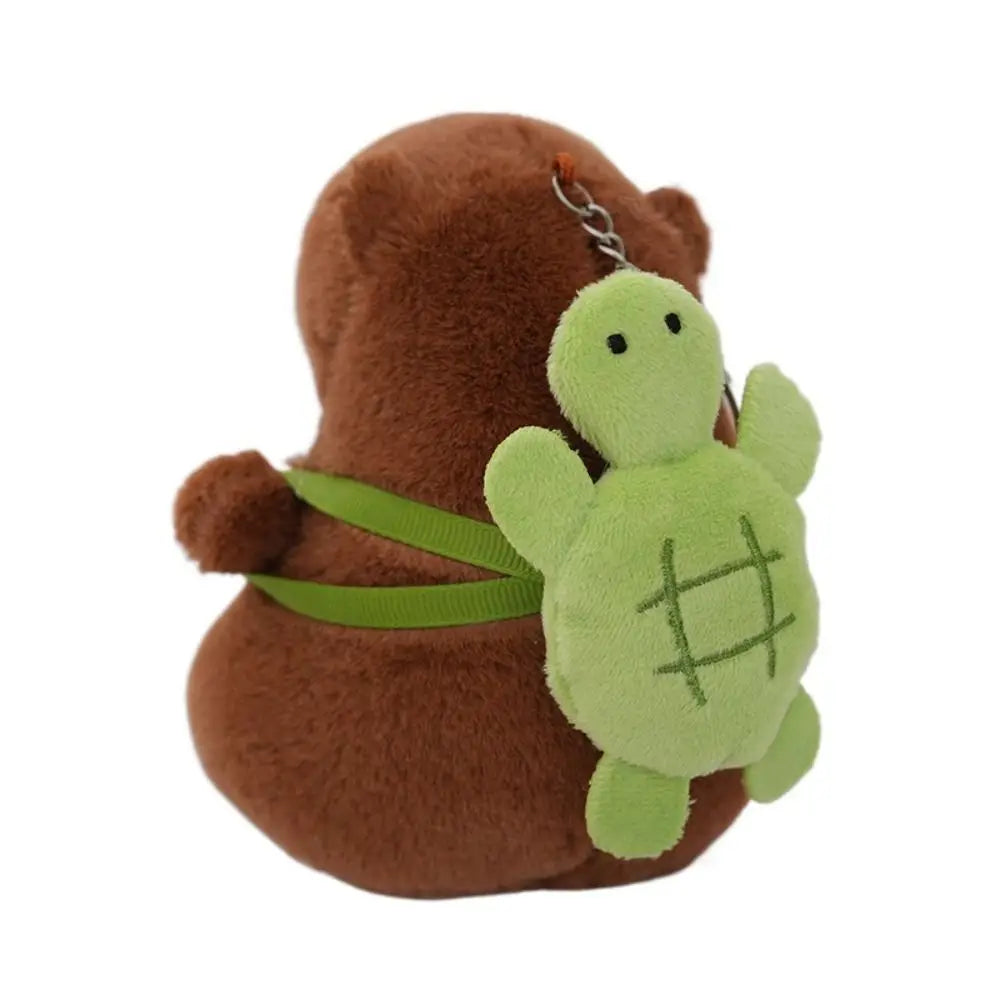 Plush Cocoa Cat Snapper Keychain Snapper Head Set Keychain Exquisite Cute Schoolbag Pendant Japanese Soft Cute Doll Pendant