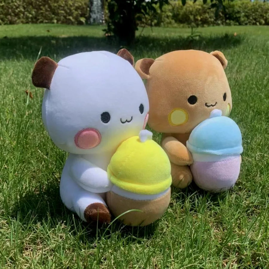Cute Bubu Dudu Plush Toy Milk Bubble Tea Plushie Yier Panda Bear Doll