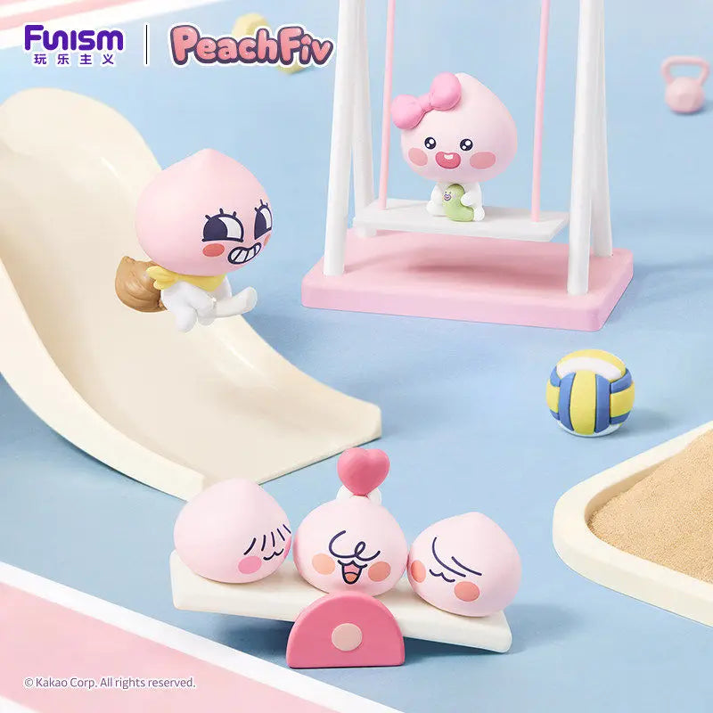 Apeach 3-in-1 Mini Figure Blind Box Cute Peach Character Model Kawaii Collectible Toy Desk Ornament Gifts