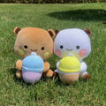 Cute Bubu Dudu Plush Toy Milk Bubble Tea Plushie Yier Panda Bear Doll
