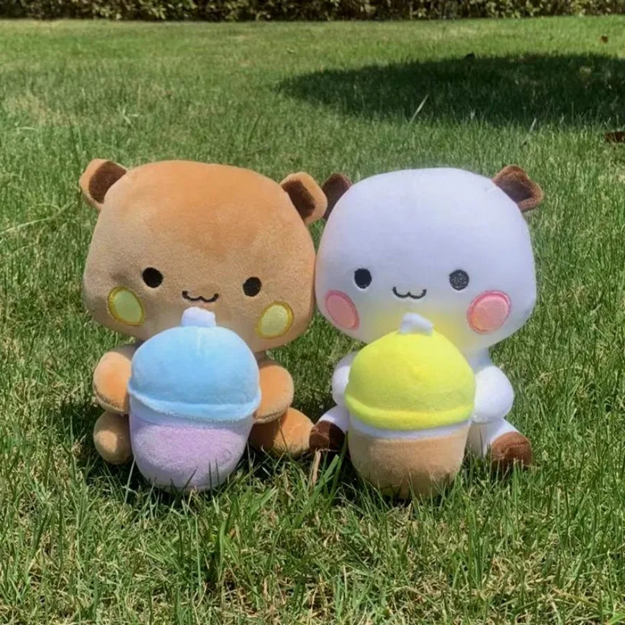Cute Bubu Dudu Plush Toy Milk Bubble Tea Plushie Yier Panda Bear Doll