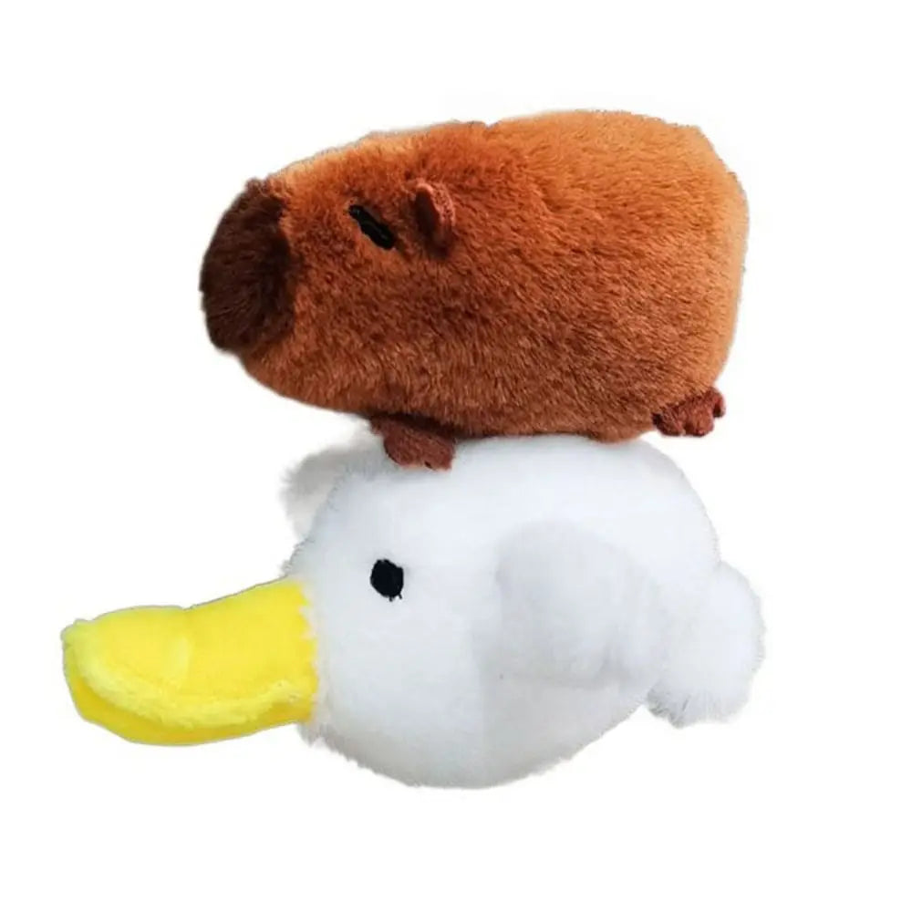 Plush Cocoa Cat Snapper Keychain Snapper Head Set Keychain Exquisite Cute Schoolbag Pendant Japanese Soft Cute Doll Pendant